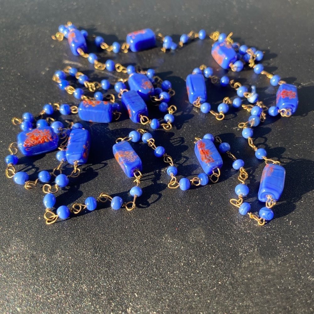 Vintage Glass Bead  Necklace - Picture 8 of 8
